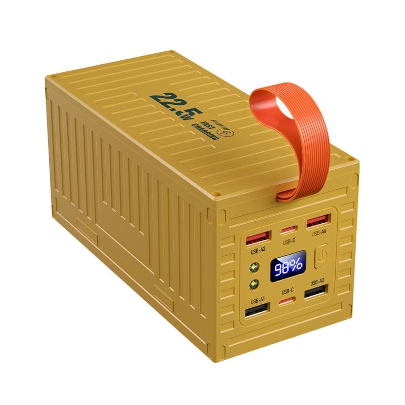QOOVI 60000mAh Power Bank 22.5W PD QC 3.0 Charger Powerbank Large Battery Capacity Power Station Fast Charging For Samsung iPhone Xiaomi 60000mAh orange