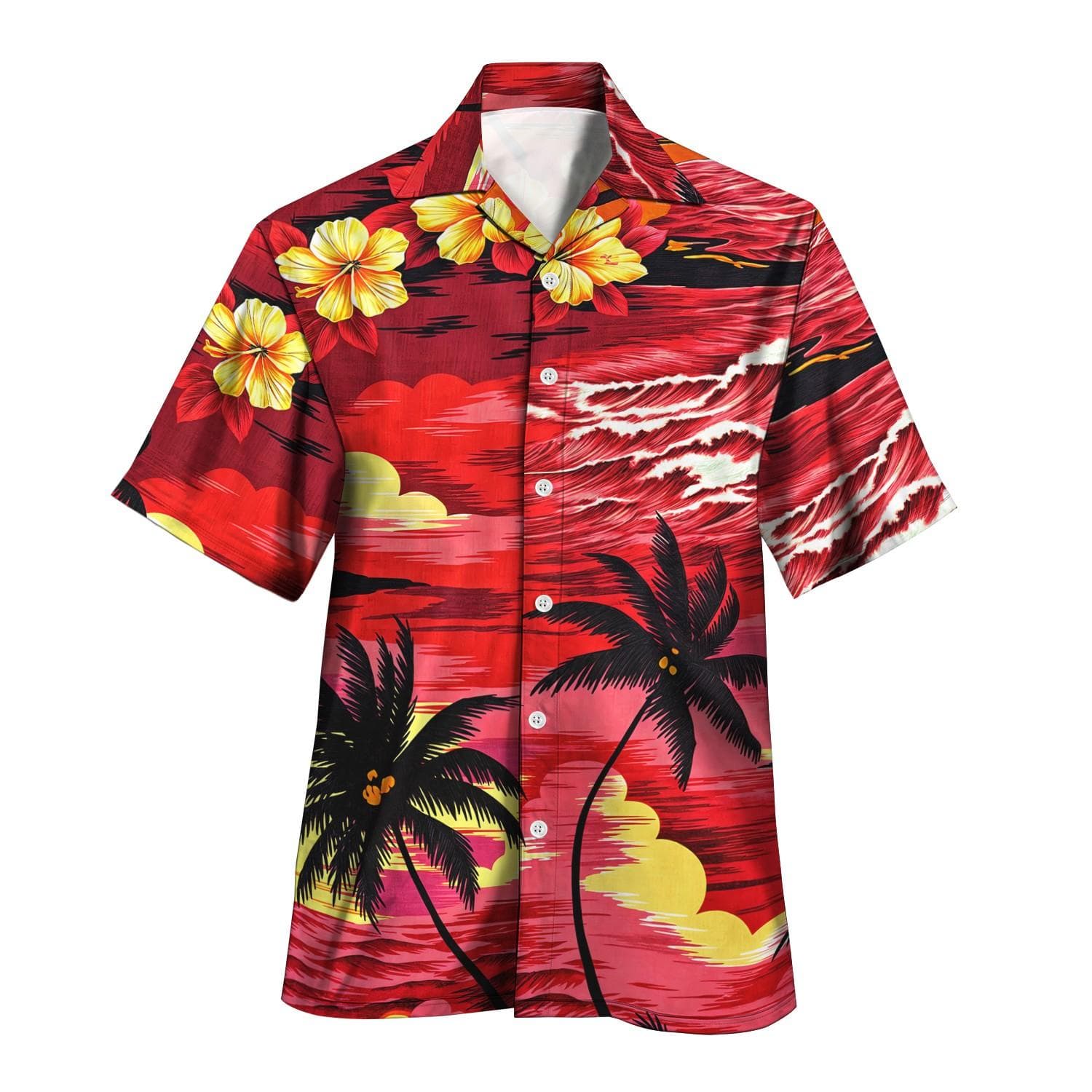 2025 New Print Shirt Tiki Shirt Men Hawaiian Shirts Mens Retro Mens Plus Size Shirt Casual Short Sleeve Beach Blouse Male Tops 3XL