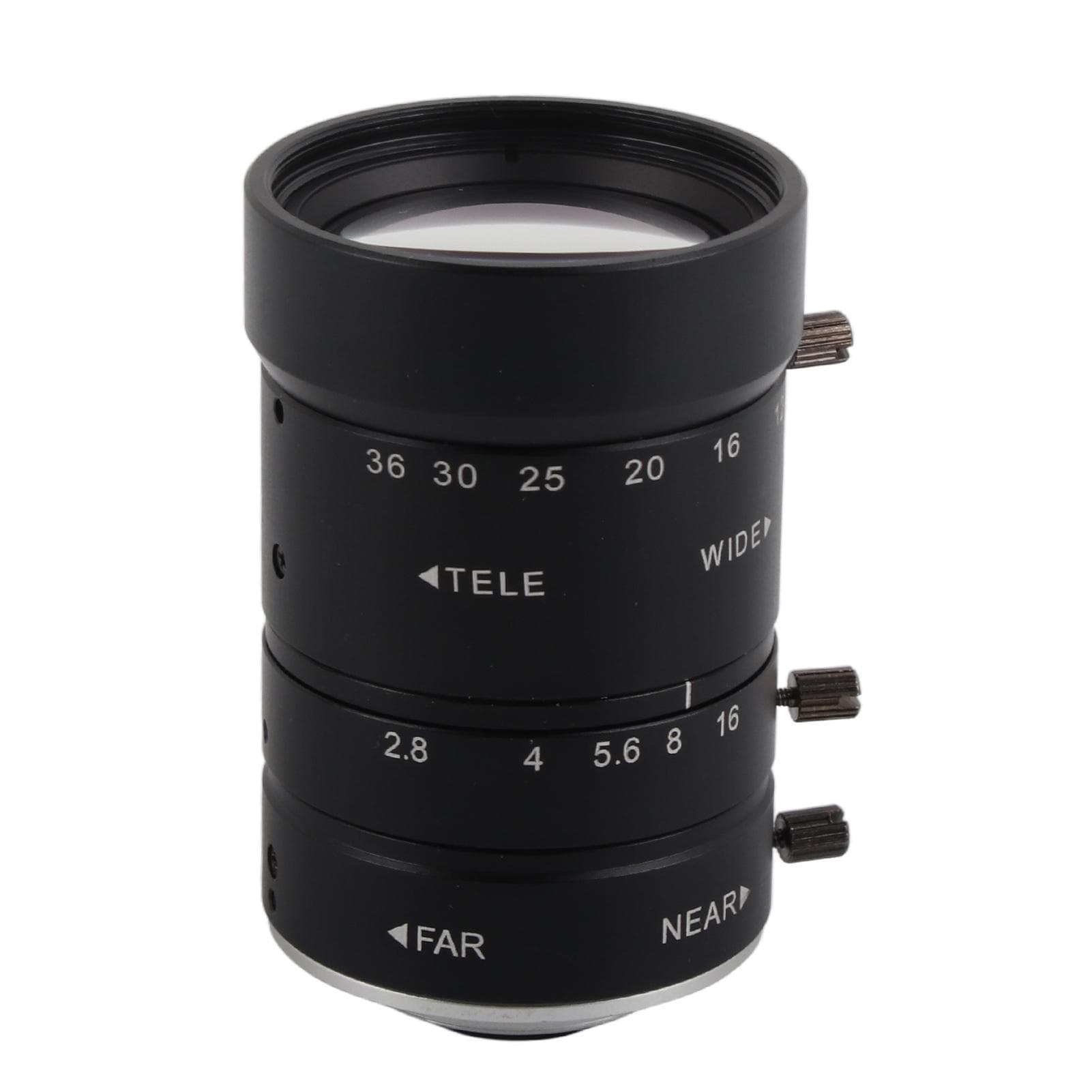 8MP 12‑36mm F2.8 Zoom Lens C Mount 23 Inch Low Distortion Manual Aperture Focusing Big View Zoom