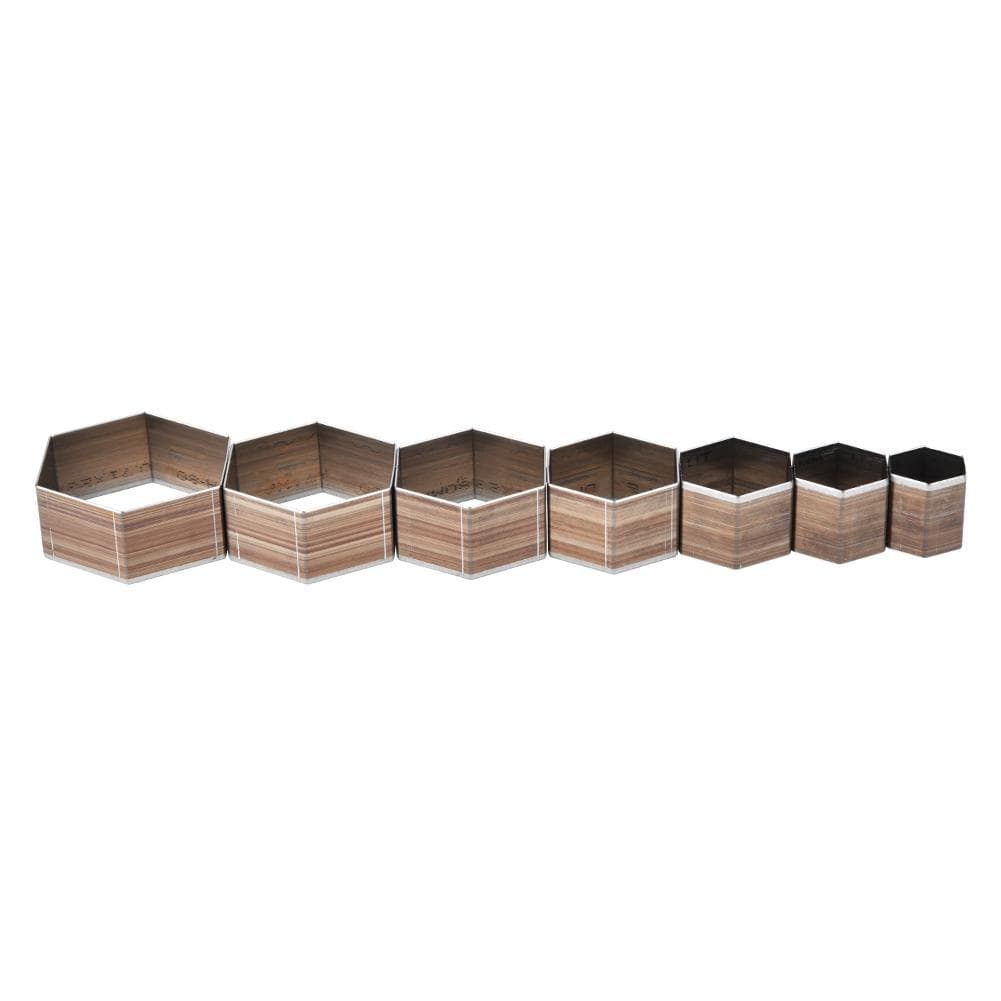 7Pcs 20-50mm Hex Shaped Leather Craft Cutting Mold Die for Leathercraft DIY
