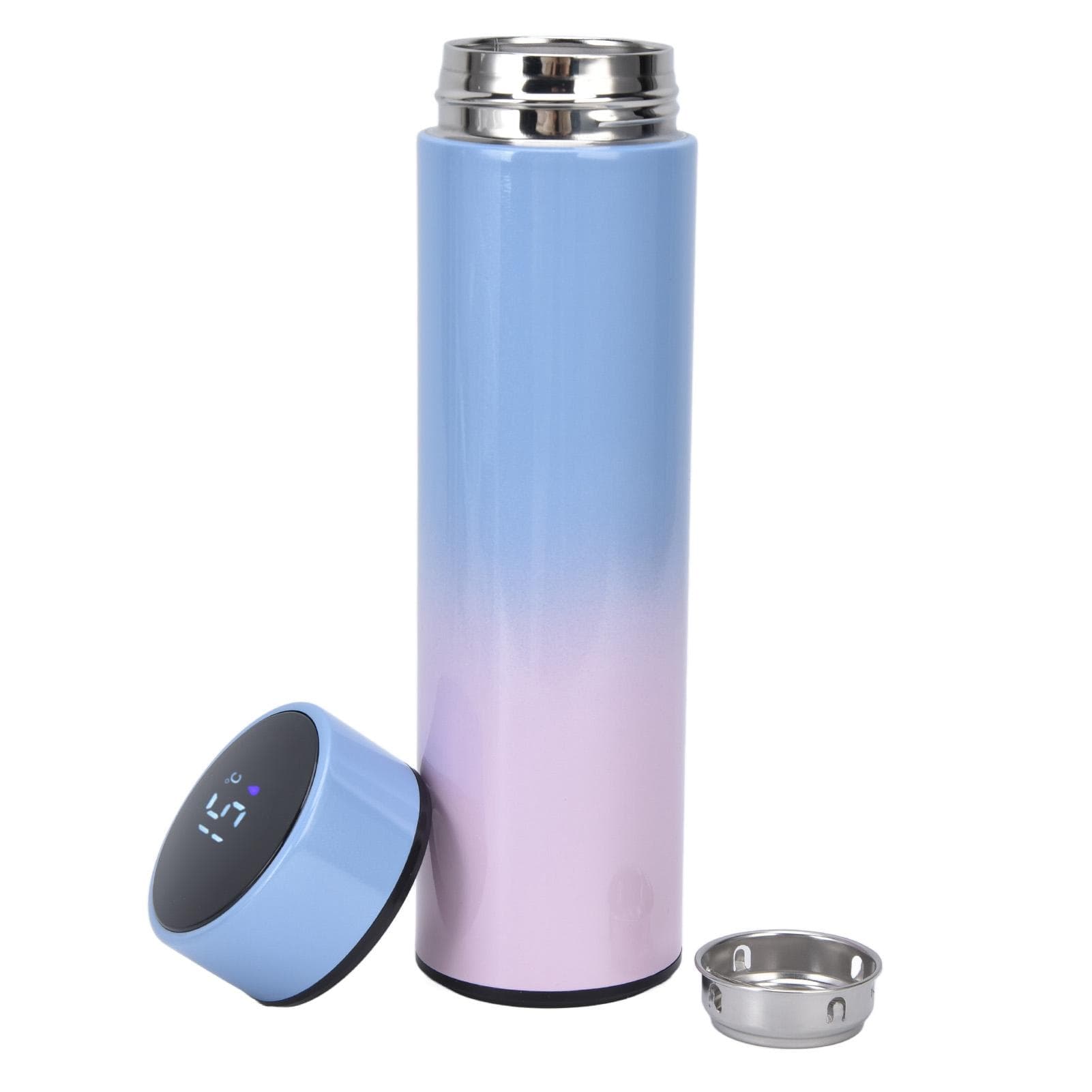 Smart Water Bottle 500ml LED Display Double Walled Stainless Steel Vacuum Insulated Water BottleTop L