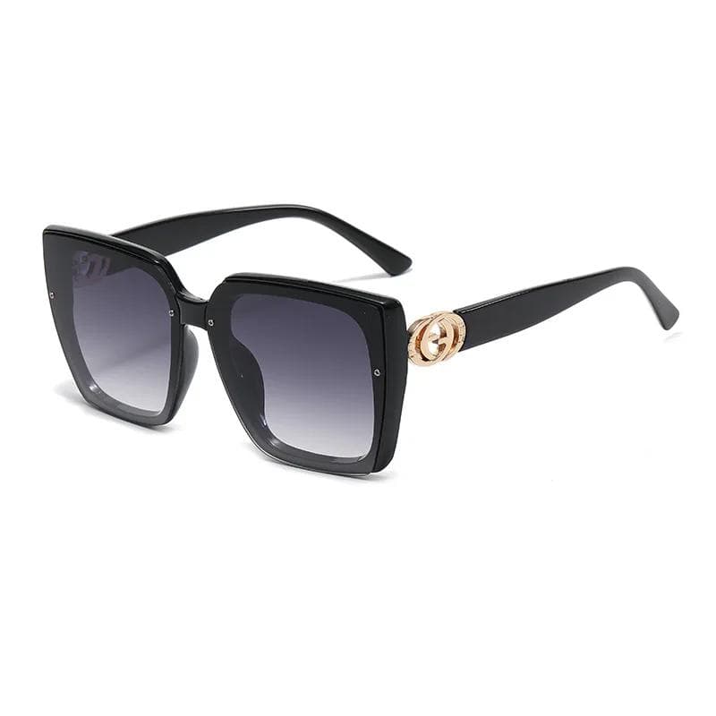 New Large Square Sunglasses Women Designer Fashion UV400 Sun Glasses Outdoor Travel Eyewear Oculos De Sol As shown in the figu