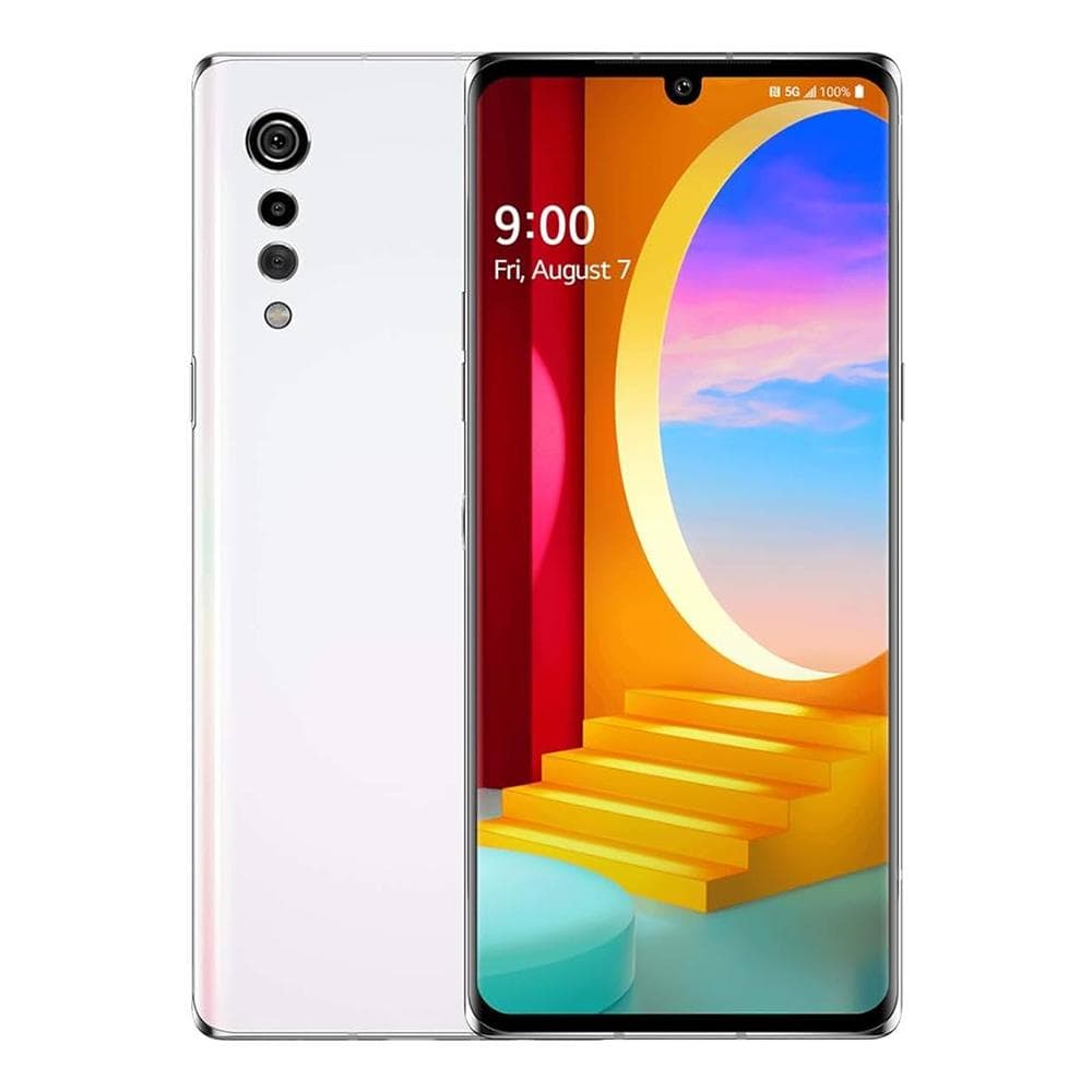 Refurbished LG Original LG Velvet 5G 6GB RAM128GB ROM Mobile Phone With 2 SIM G900N Simple Set white