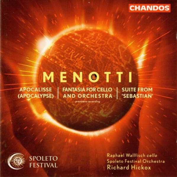 CD GIAN CARLO MENOTTI, RICHARD HICKOX; - Cello Concerto / Apocalypse / Suite CHAN9900 Chandos 2001 Japan Classical Used