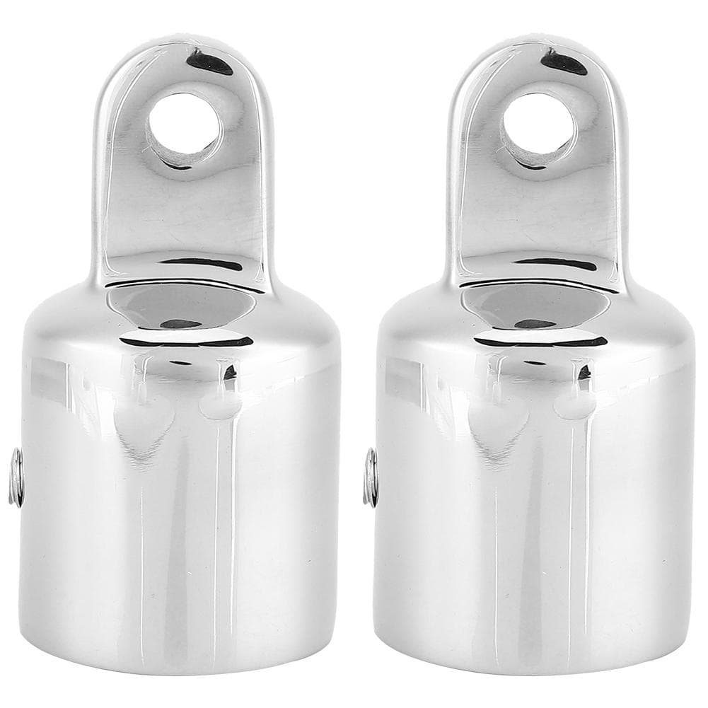 2pcs Stainless Steel Eye End for Boat Bimini Top Connecting Cap Screw Fitting Hardware 1