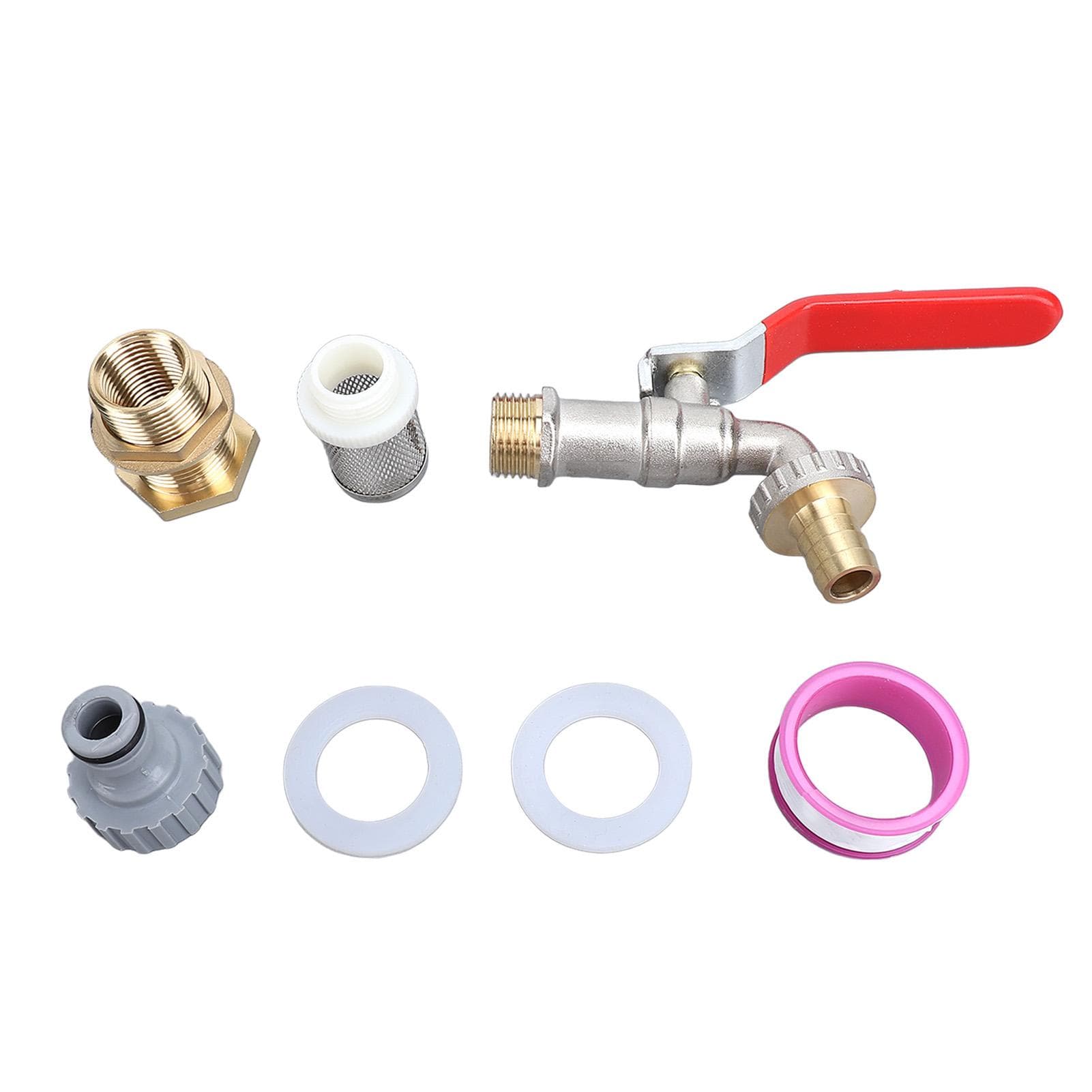 Rain Barrel Spigot Kit Professional Brass Efficient Save Energy Water Bucket Spigot for Rain Water 1/2 with Filter