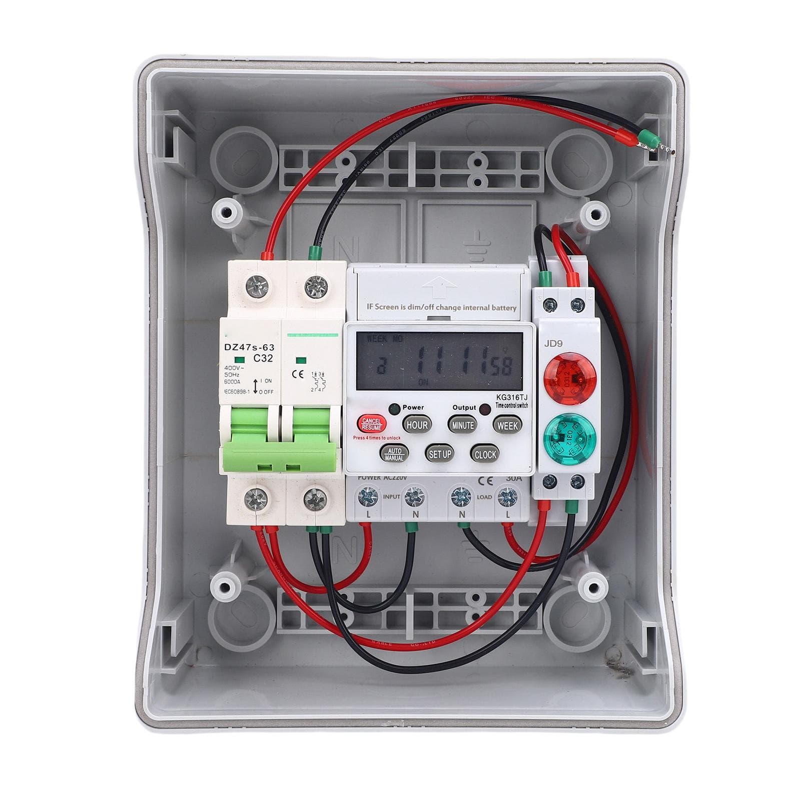 Outdoor Water Proof Distribution Box Programmable Timing Electrical Box for Street Light Water