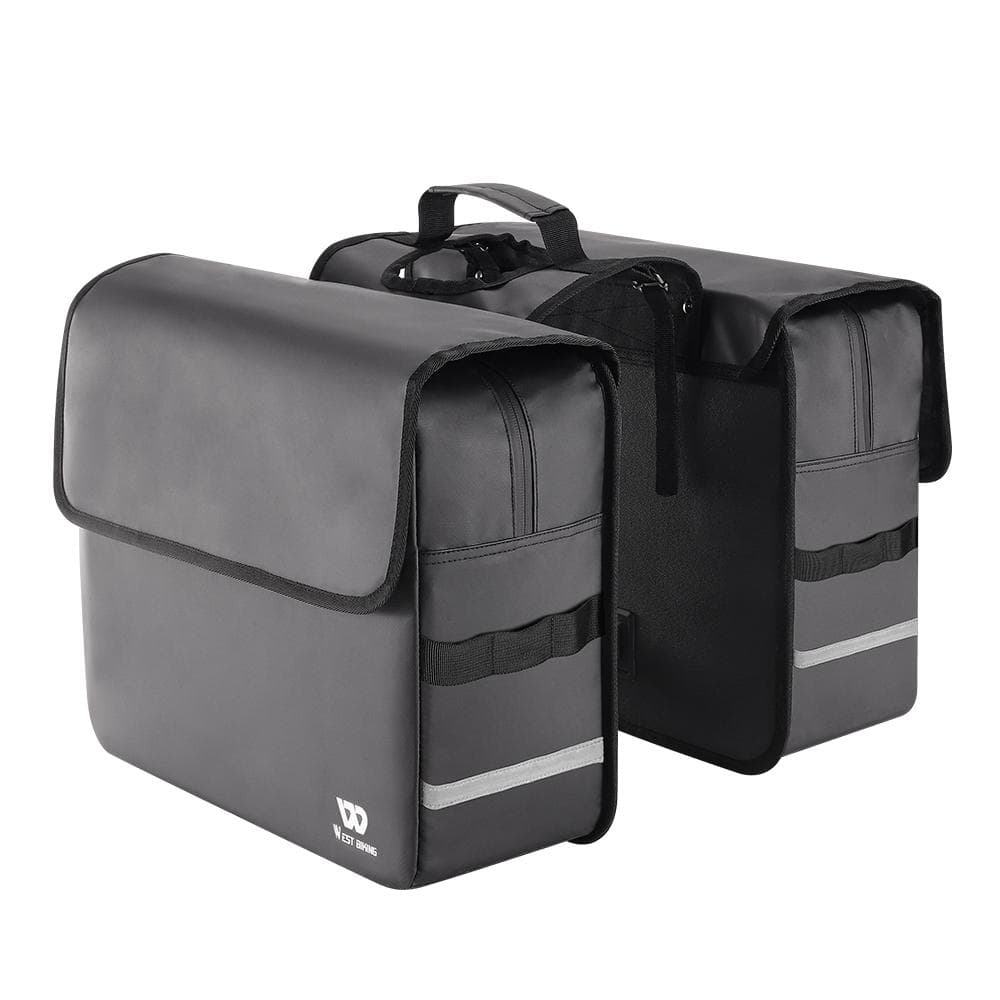 Bicycle Rear Seats Bag Large Capacity Bicycle Carriers Rack Seats Trunk Bags Luggage Carriers black