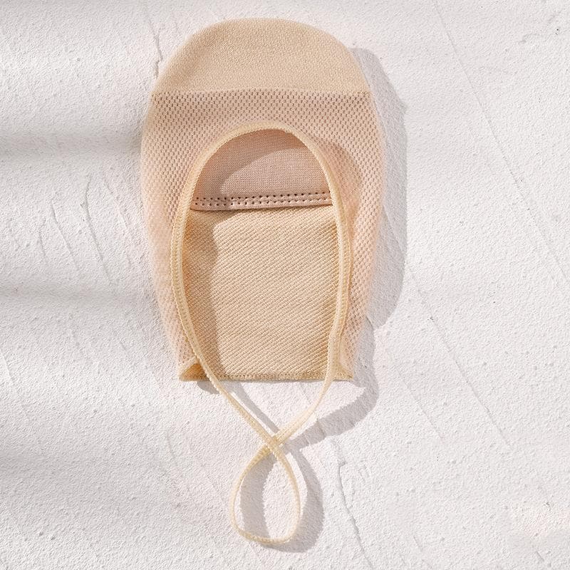 Mesh Half Palm Socks Women High Heels Socks Women Spring and Summer Thin Sponge Pad Garter Socks Invisible Socks Non-slip No Heel Fall Off Socks One size beige