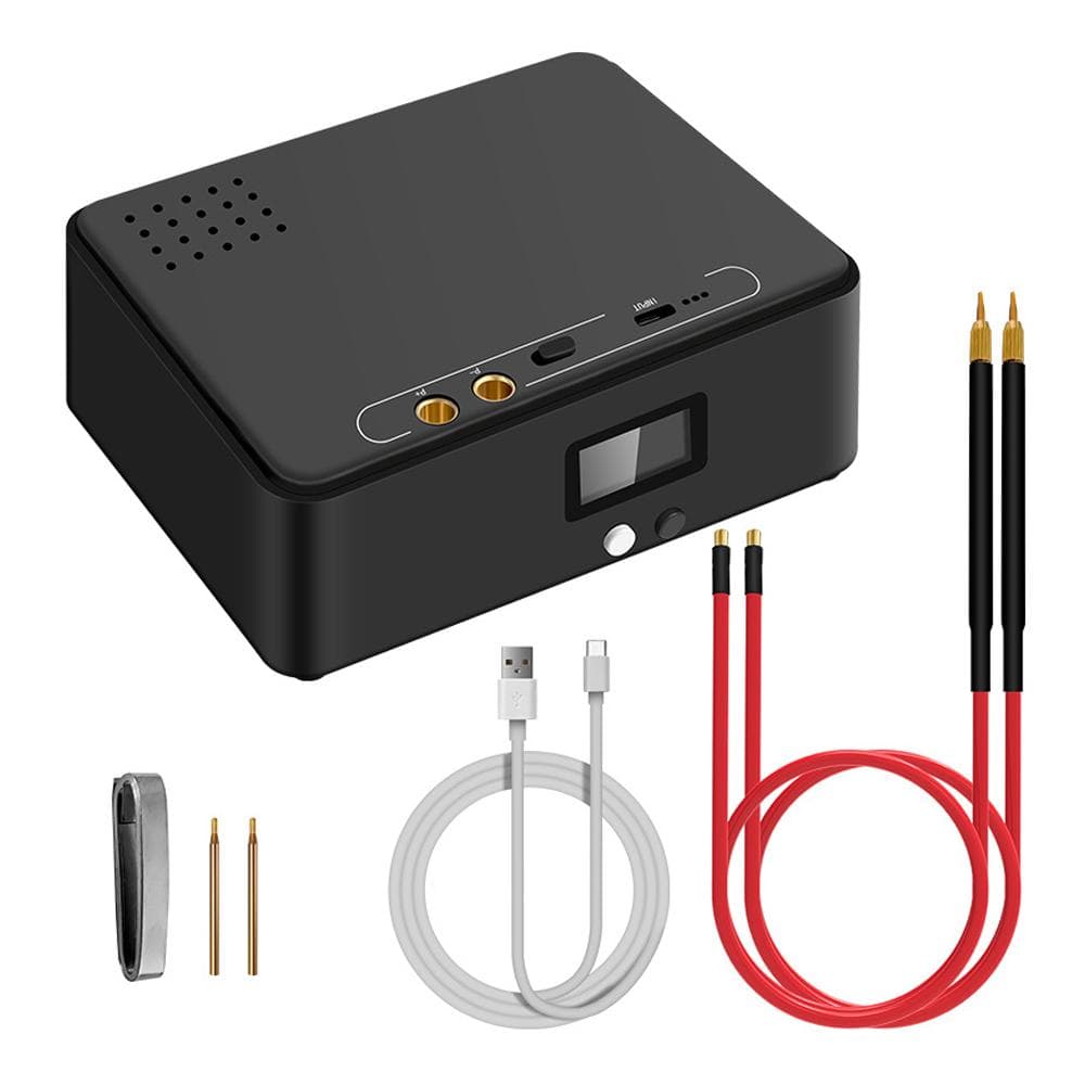 DO-03 Handheld LCD Display Power Adjustable Spots Welding Machine 0.3mm Nickel Sheet Welders black