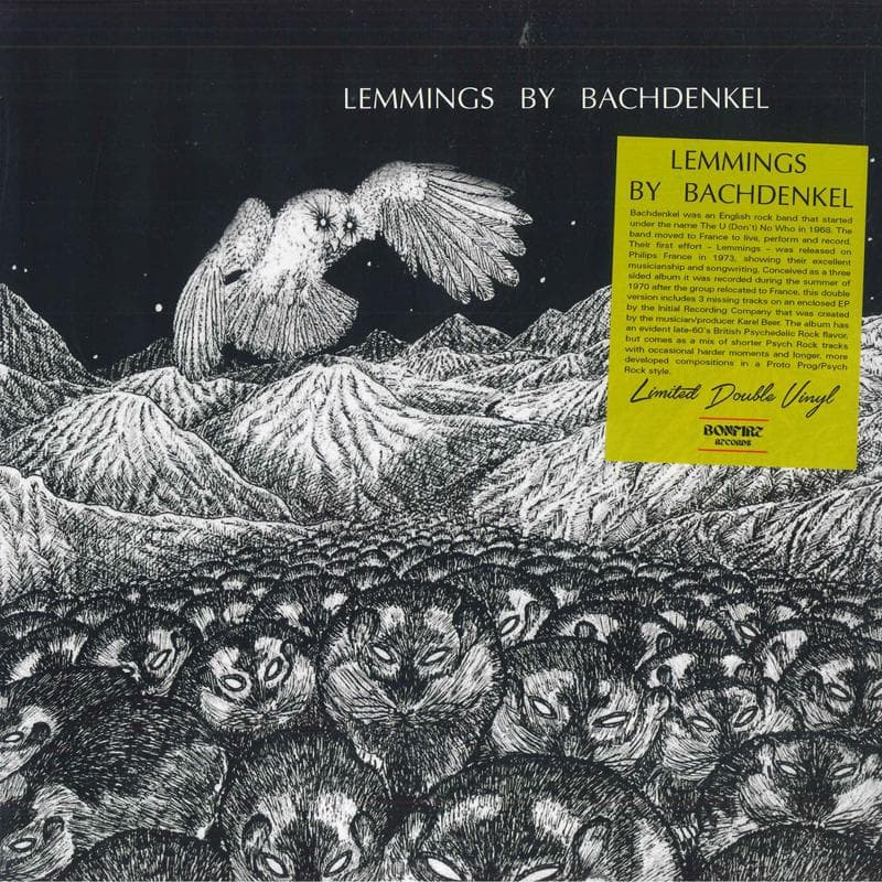 LP Record BACHDENKEL - Lemmings BONF017 Bonfire Records 2023 Europe Rock