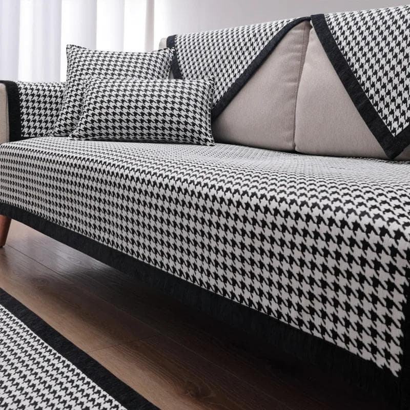 Europe Luxury Black Sofa Cover for Living Room All Season Universal Sofa Cushion Couch Cover Sofa Towel Seat Pad Multi-size 70x50cm 1pcs
