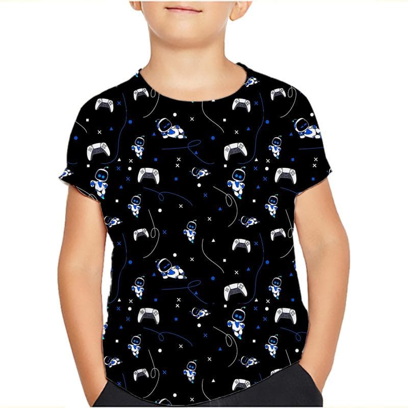 Game Astro Bot 3D Printed Kids T Shirt Children Clothing Harajuku Cartoon Tees Casual Fun Top Clothing Girls Boys Tshirt 2024 100 amazon