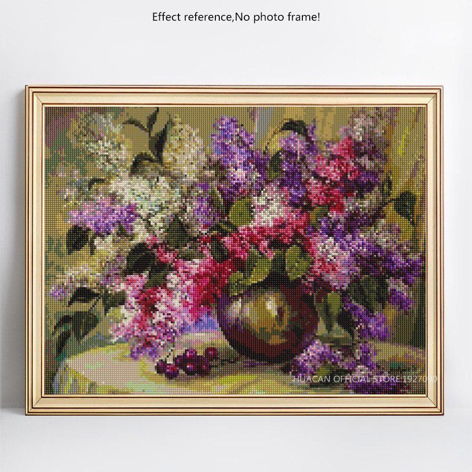 Diamond Embroidery 5D DIY Flower Diamond Painting Picture Of Rhinestone 20X30CM