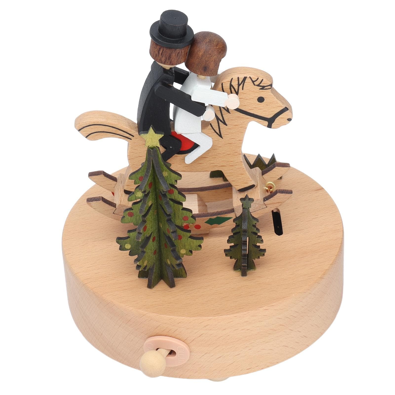 Wooden Music Box Music Melody Box Romantic Valentine s Day Gift Furniture DecorationHorse Galloping