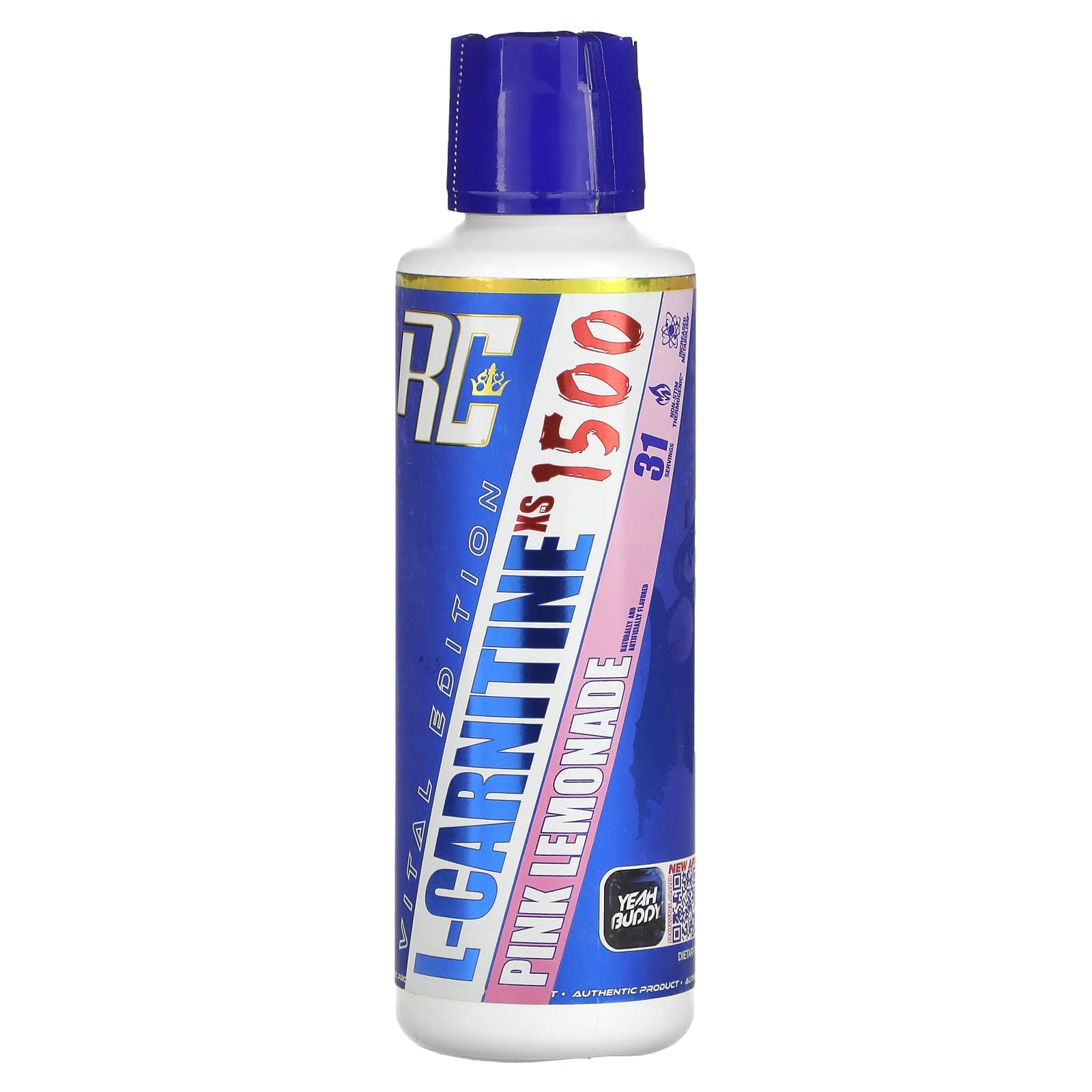 Ronnie Coleman, Vital Edition, L-CarnitineXS 1500, Pink Lemonade, 16 fl oz (473.28 ml)