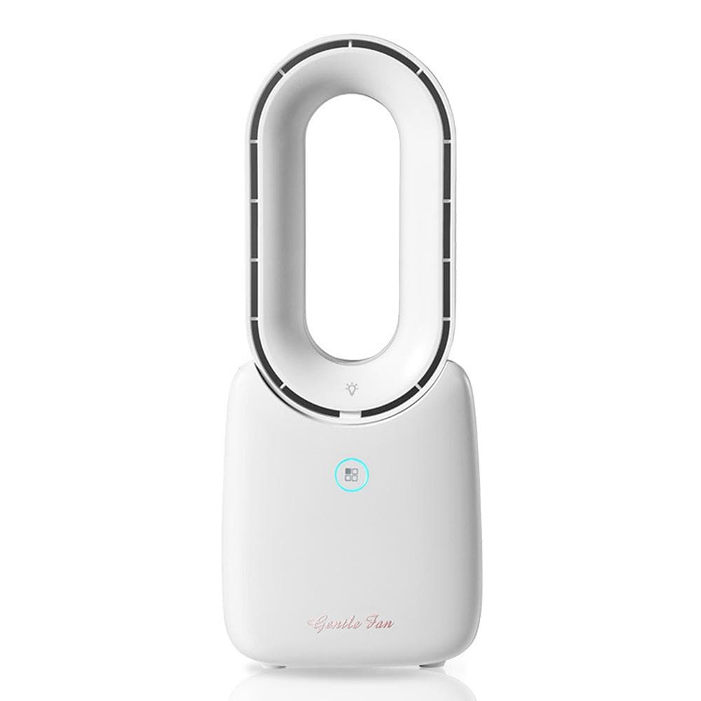 Fan Quiet Small Creative Mini Electric Fan Four Gears Office Home Portable USB Desktop Bladeless Fan white