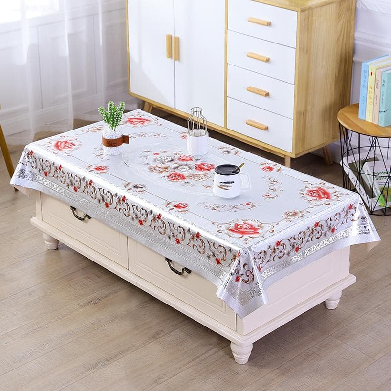 90x150cm Printed High-end Tablecloth Waterproof Oil Resistant Odorless PVC Tablecloths High Quality Without Fading Antependium 90x150cm