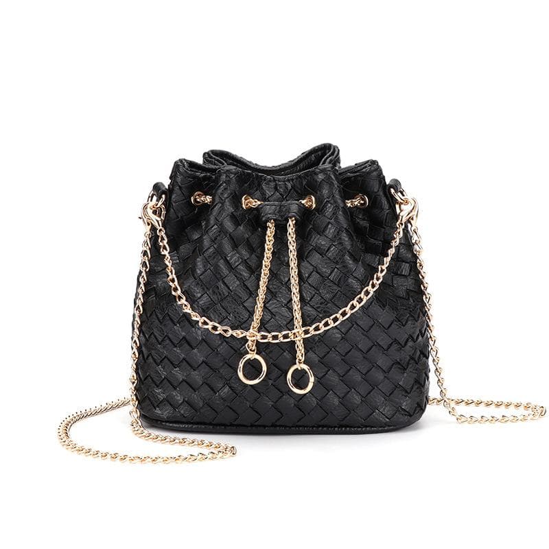 Handbag, Women's Woven Bucket Bag, Mini Crossbody Single-shoulder Bag, Trendy Women's Bag