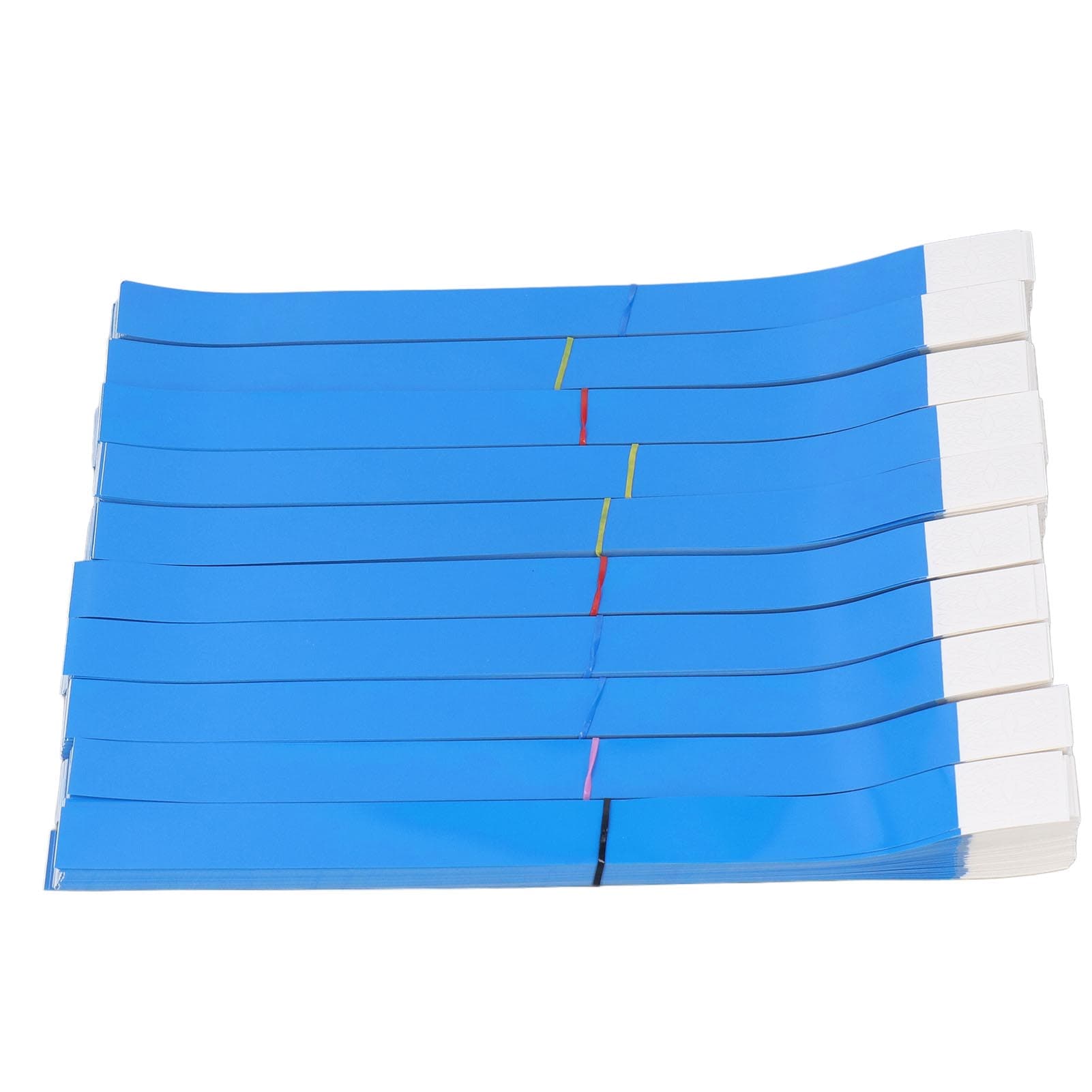 1000pcs Disposable Wristbands Waterproof Tear Resistant Event Paper Bracelets for Children blue