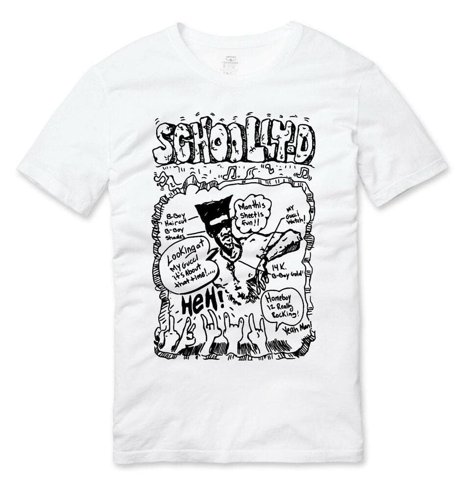 Schoolly D Old School Philly Hip Hop White Unisex T-Shirt L