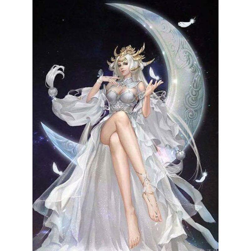 Full Drill 5D DIY Diamond Embroidery Star Moon Diamond Painting Cross Stitch 20X30CM