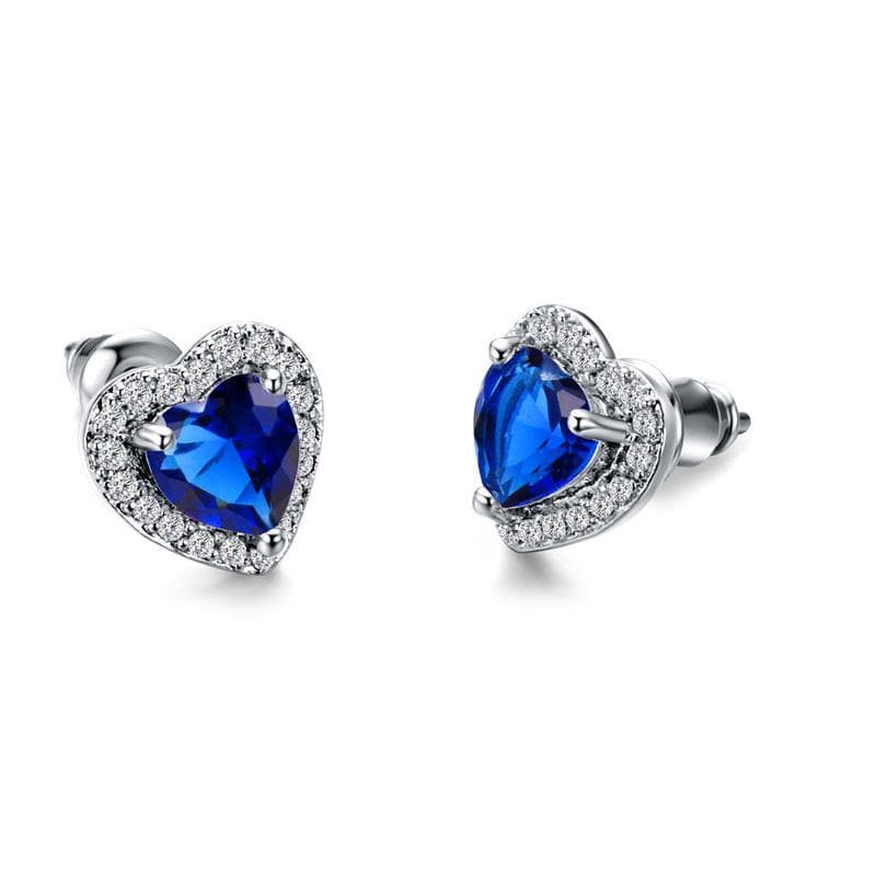 European & American Best-Selling Heart-Shaped Zircon Earrings: Versatile, Simple, and Exquisite Design for Ladies.