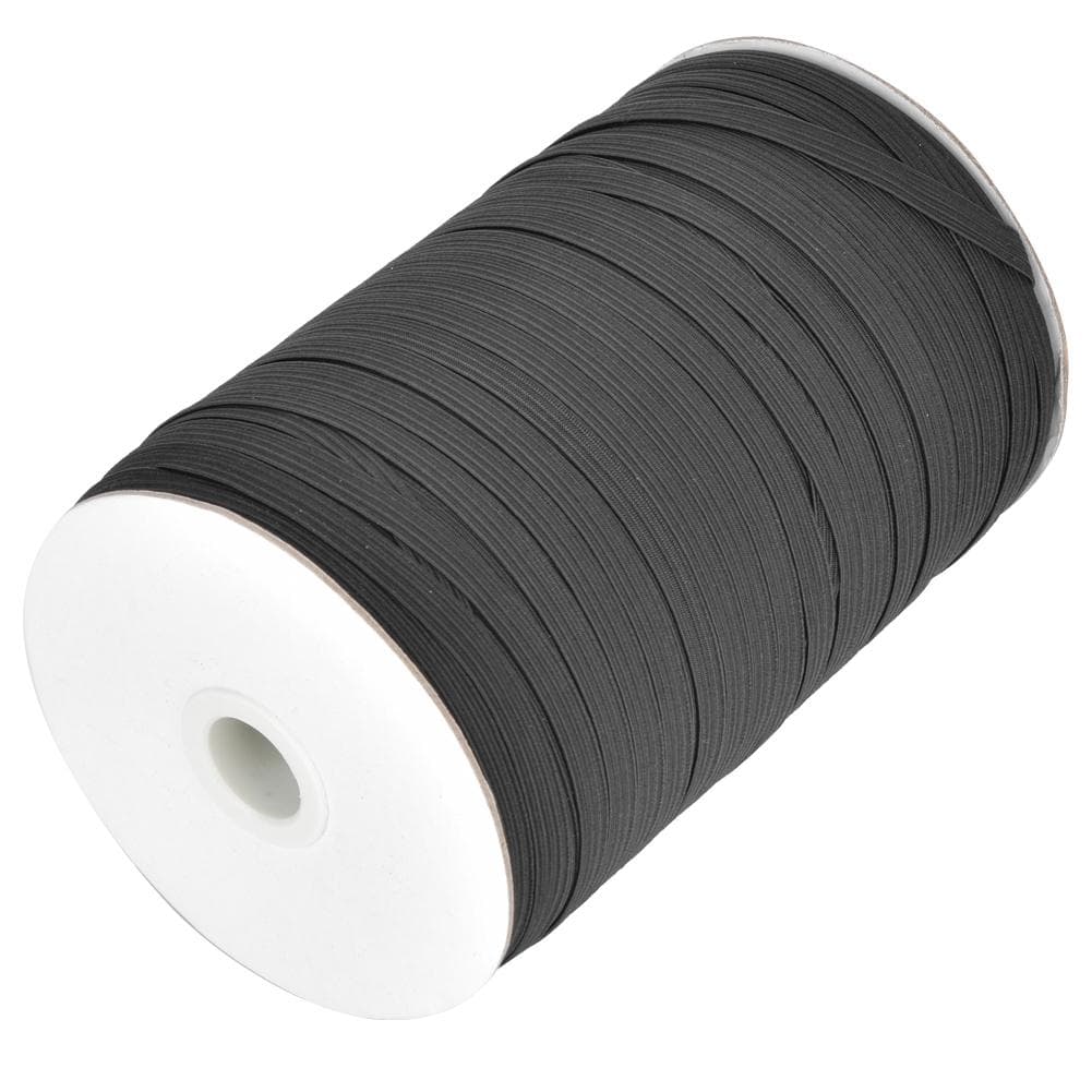 200 YardsRoll Elastic Band High Elasticity Multifunctional for Protective Clothing 6mm WidthBlack