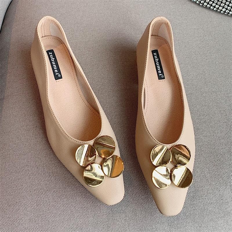 Real Leather Shoes Children New Square-headed Rough Shoes Female Fairy Wind Professional Work Commuter Women's Shoes 40