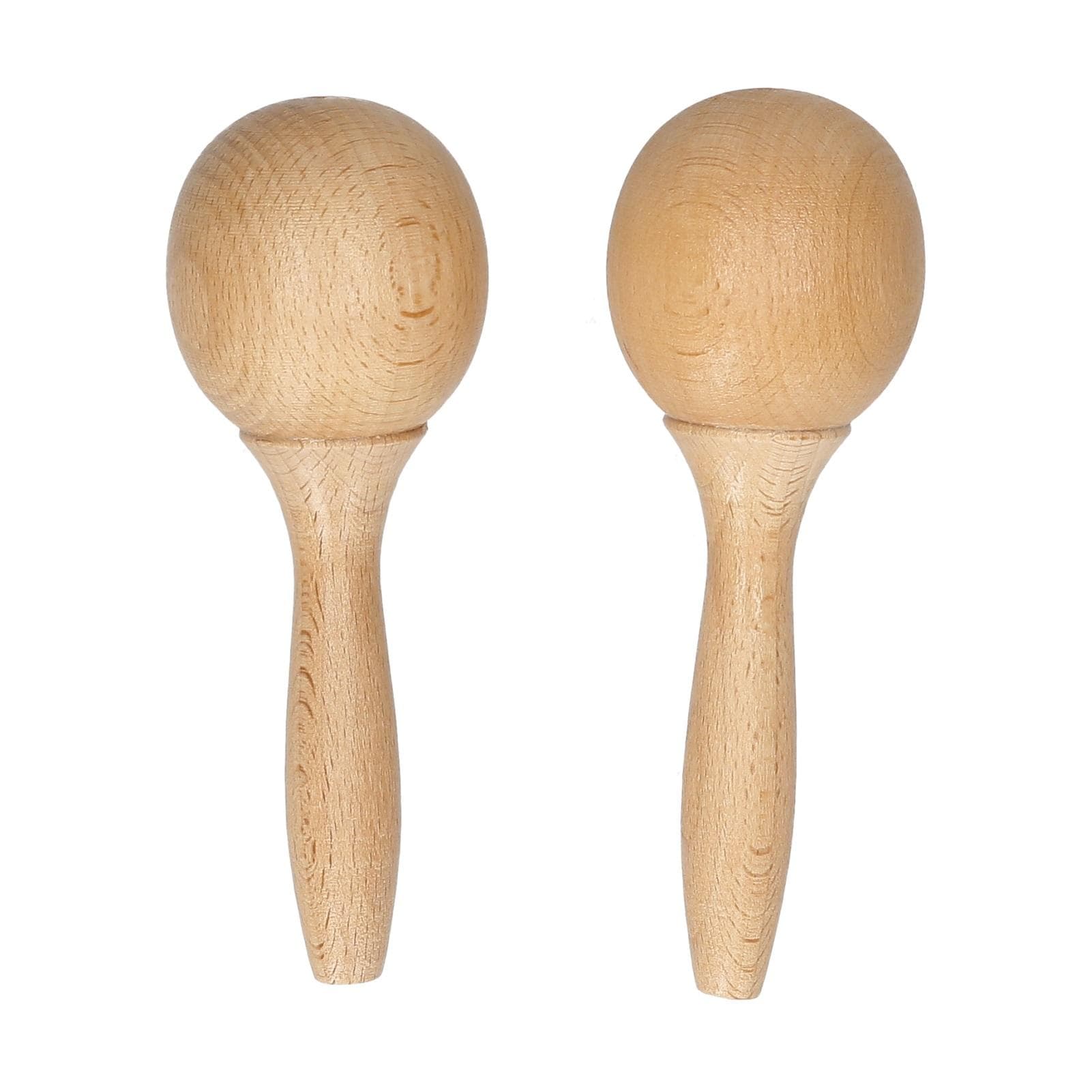 Beech Maraca Rumba Shaker Rattles Percussion Instrument Wooden Maraca Pair Percussion Maraca for no flat base