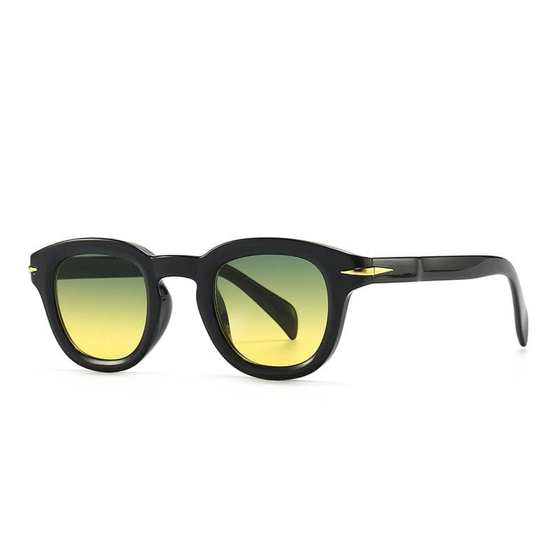 Fashion Luxury Retro Leopard Gradient Small Frame Round Women Sunglasses UV400 Brand Design Leisure Travel as picture