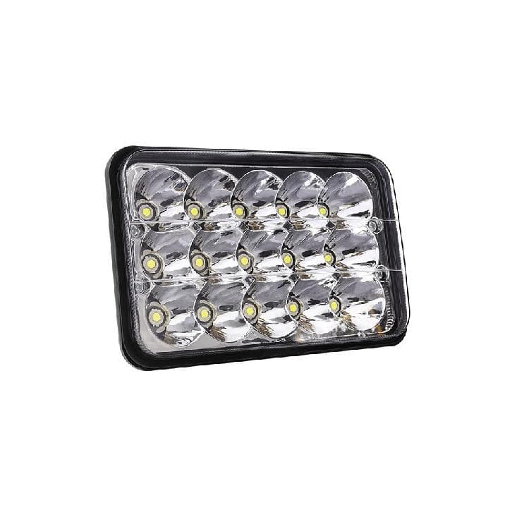 4x6 Inch Rectangular Led Work Light 12V 24V Headlamp H4 Plug Hi/Lo Beam Headlight Fog Lamp For Car Truck Motorcycle Headlights 1 piece