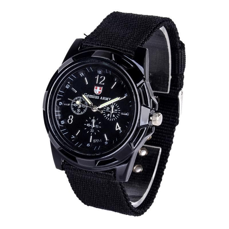 Quartz Watch Army Soldier Military Canvas Strap Fabric Analog Wrist Watches Sports Clock