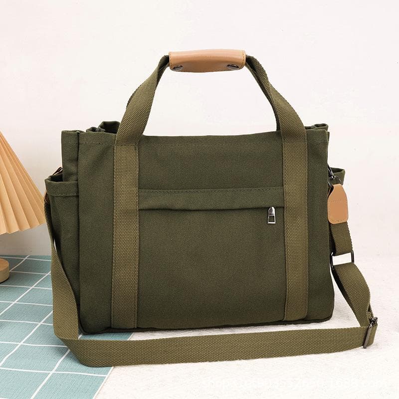 Women's Bag Crossbody High-class Feeling Large Capacity Canvas Bag Single Shoulder Tote Multifunctional Simple Handbag