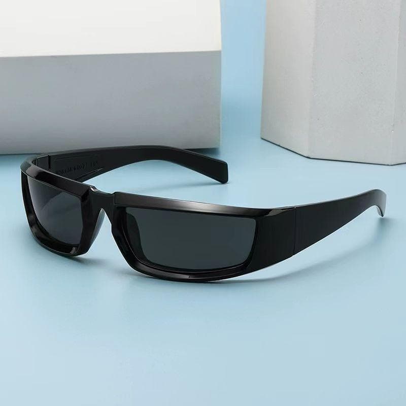 New Y2k Sunglasses Women Men Vintage Punk Retro Oval Mirror Lenses UV400 Outdoor Cycling Goggles