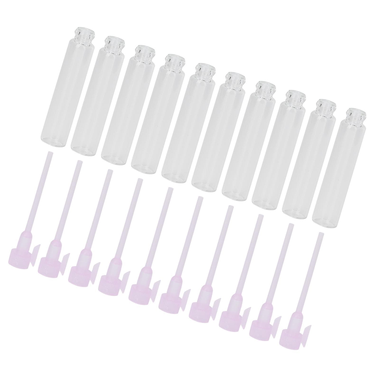 10pcs Mini Perfume Sniffing Spray Bottles Mist Sprayer Empty Stay Tube Bottles 2mlPink