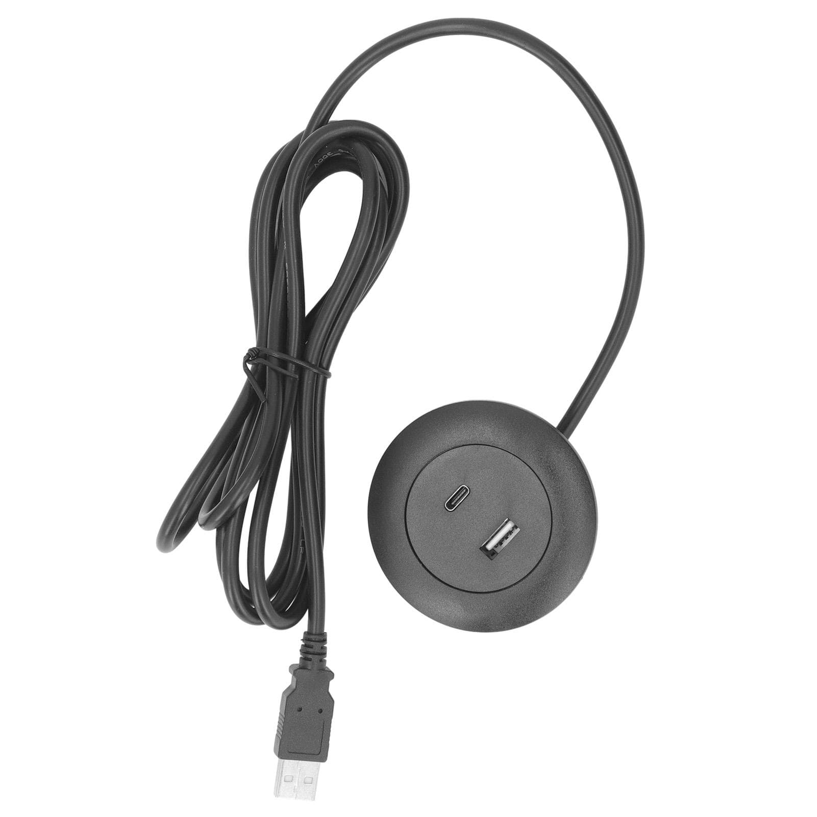 Embedded Charging Round Port Desktop Power Grommet for Sofas Tables Bedside Workbenches Offices