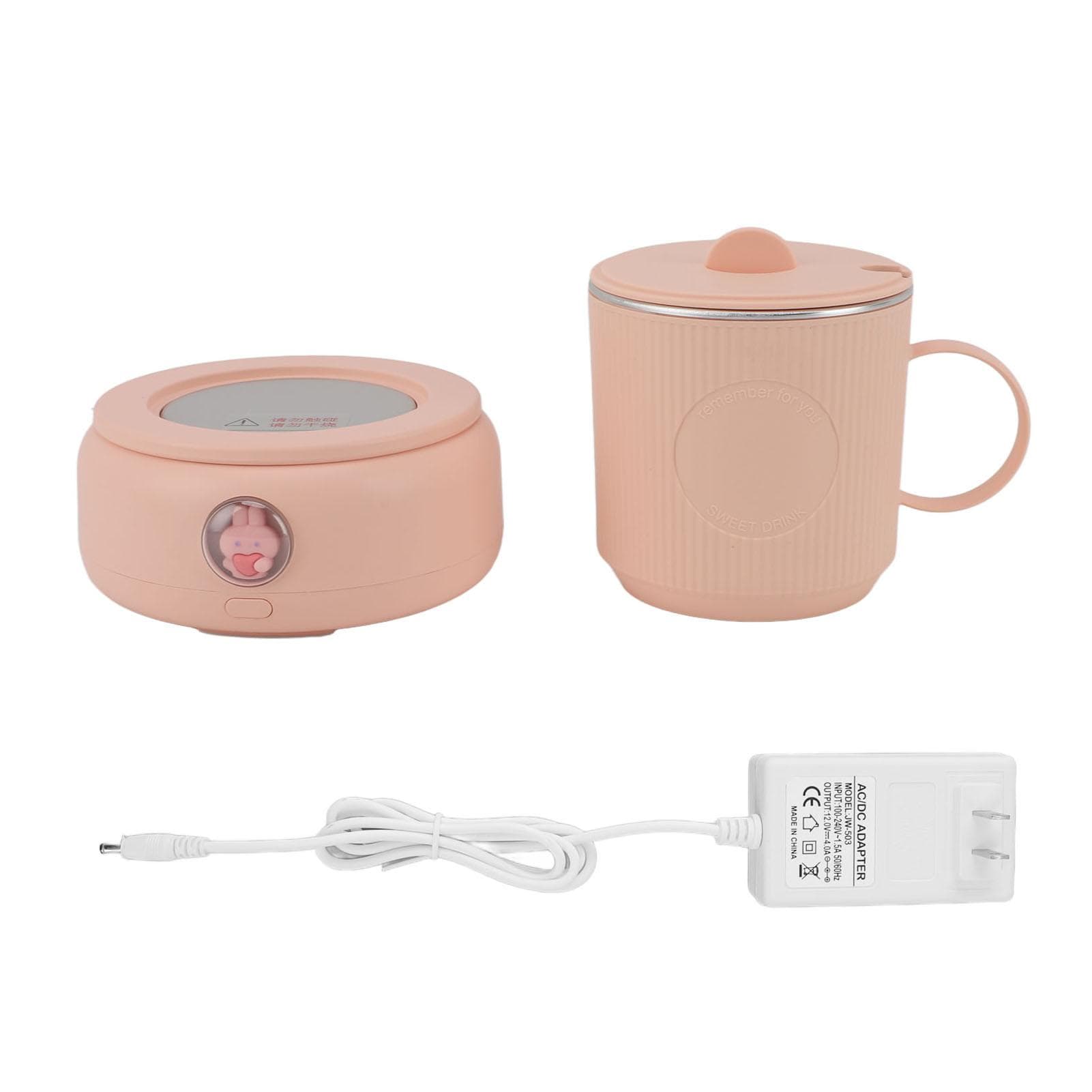 Beverage Warmer Cooler Coffee Mug Heating Cooling Drink Cup Pad Dormitory Camping Equipment L pink