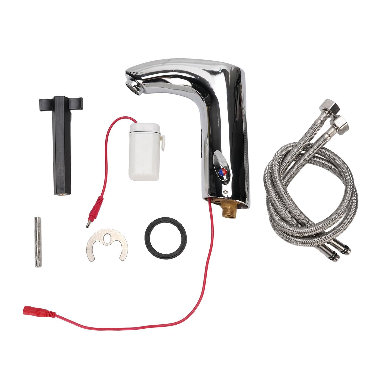 Touchless Bathroom Sink Faucet Automatic Motion Sensor Faucet with Hot Cold Water Adjustment for