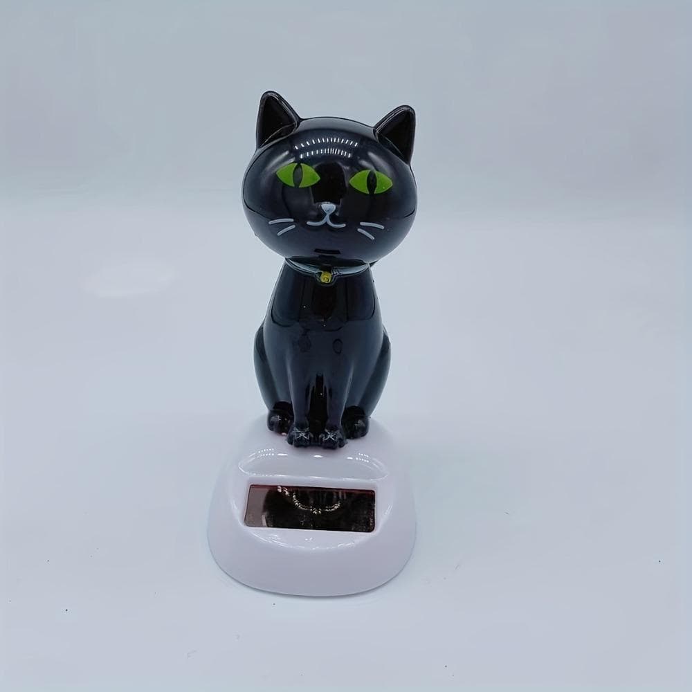 Car ornament Solar ornament Shaking head doll cartoon cat shape ornament gift Creative interior supplies Car doll ornament Birthday gifts,decoration