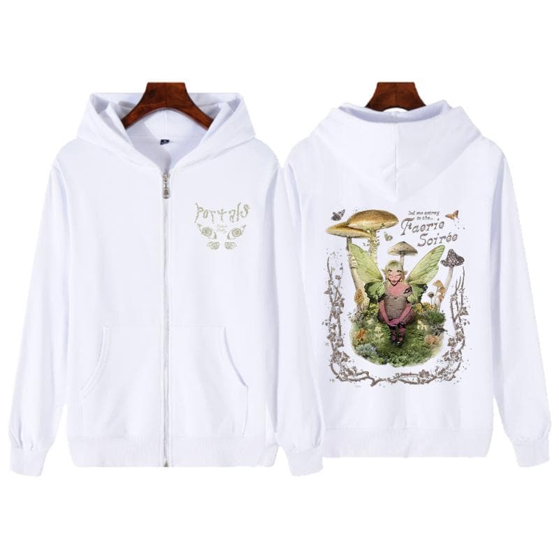 Hot Melanie Martinez Zipper Hoodie Harajuku Hip Hop Casual Loose Popular Pullovers Unisex Streetwear Tops L