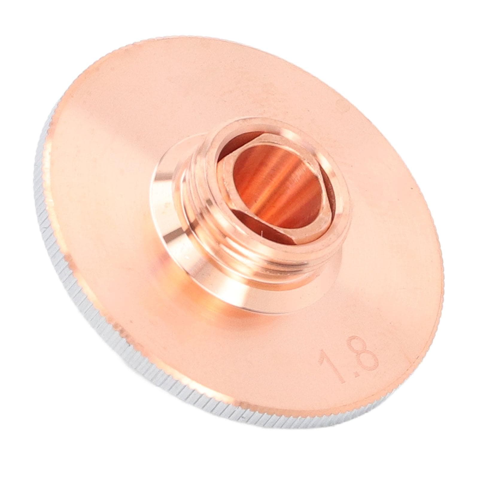 Laser Nozzle Cutting Machine Head Cutter Dual Optical Fibre Chrome Plated Copper 1.8mm 0.07in