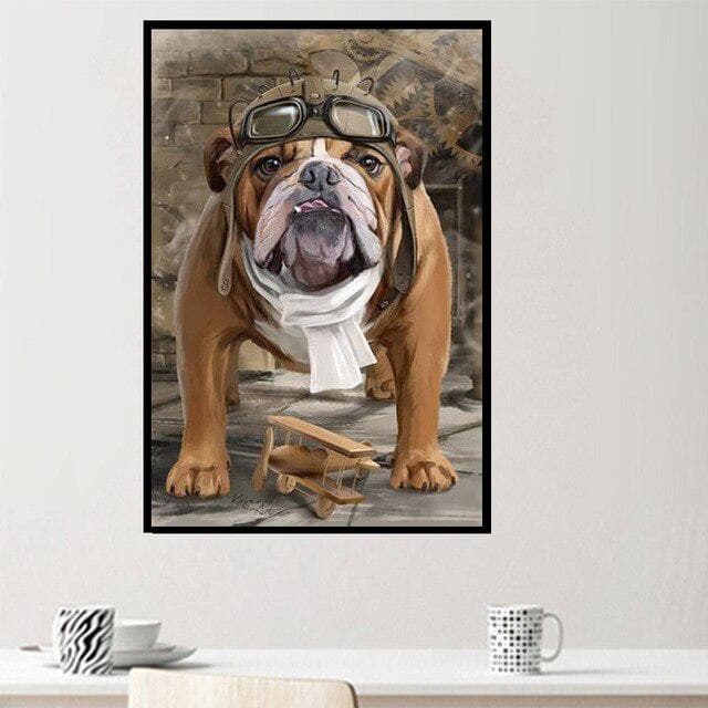 5d diy broderies diamants lovely dog Animal Mosaic diamond painting full diamond Embroidery 20X30