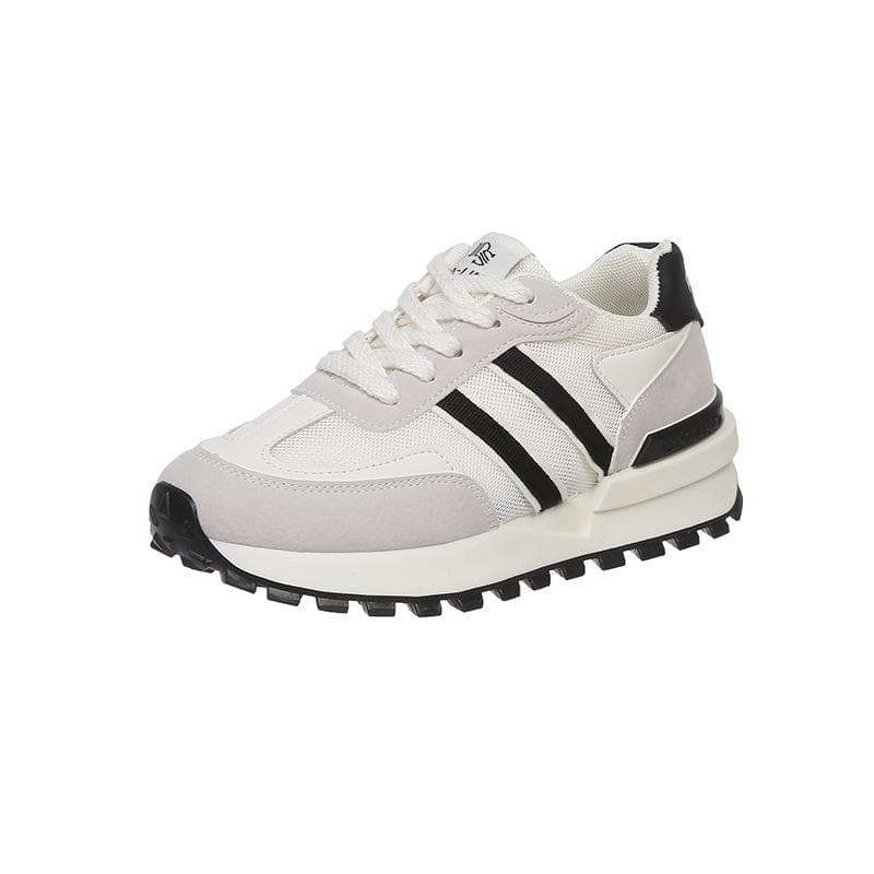 Thick-soled Lightweight Forrest Gump Shoes Women's Spring New Casual Students Show Feet Small All-match Sports Mesh Daddy Shoes 40 black