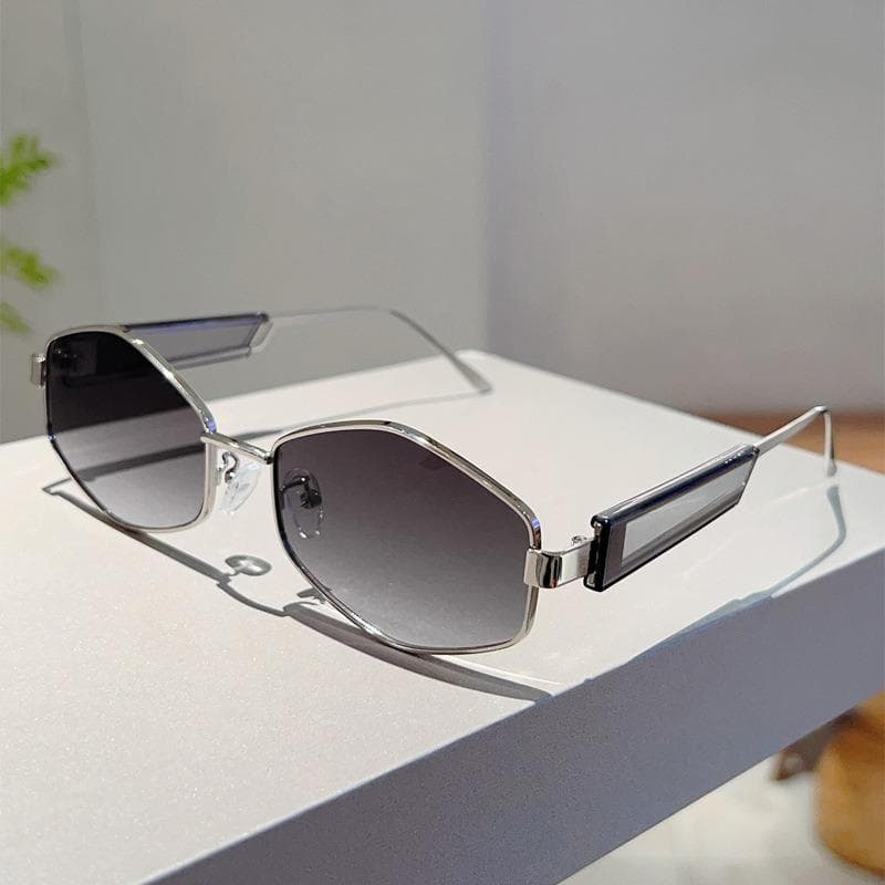 Fashion Metal Hexagon Sunglasses Women Men y2k Punk Retro Sun Glasses Luxury Brand Designer Outdoor Driving Eyewear