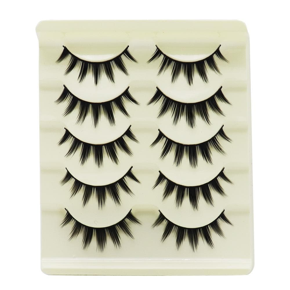 5 Pairs/Box Deluxe Dramatic Lengthening & Volumizing False Eyelashes For Women, Suitable For Cosplay, Party, Halloween, Christmas