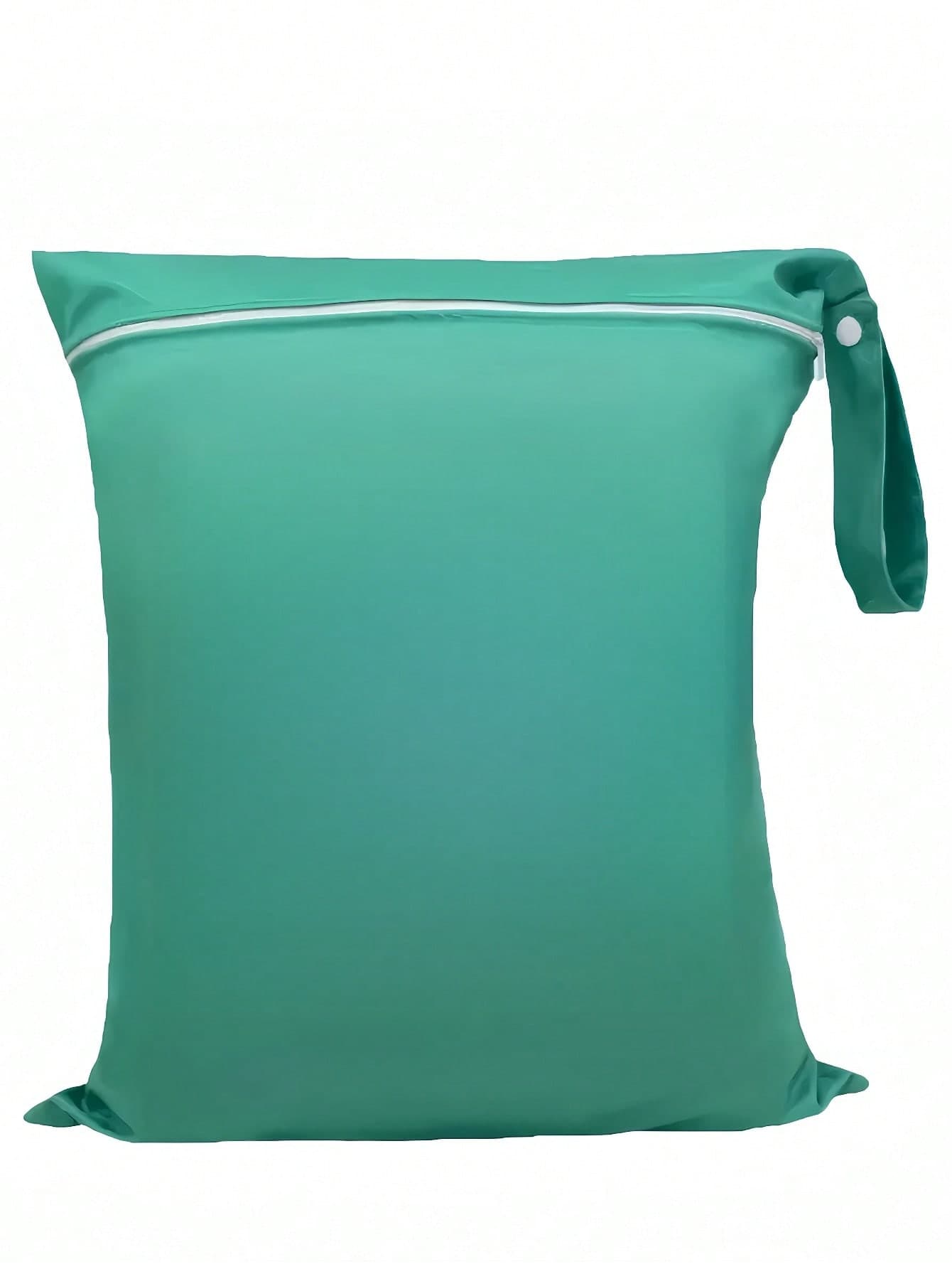 Large Travel Laundry Bag, Wet Dry Bag, Drawstring Washable Bag For Dirty Clothes, Swimwear, Gym Clothes Green