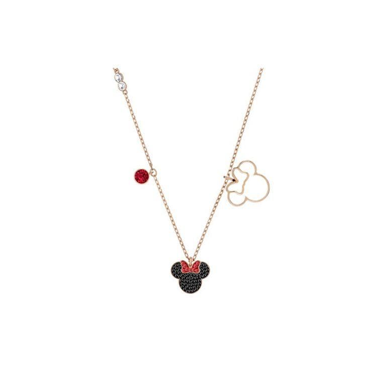 Swarovski Disney Minnie Rose Gold Plated Necklace Women necklace 5429090 Box (Random Color)