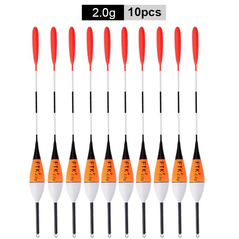 FTK Barguzinsky Fir Yellow, Black, Red and White 10pcs/lot Fish Length 18.5-22.5cm Fish Weight 2g-5g Float 2g Length 18.5cm