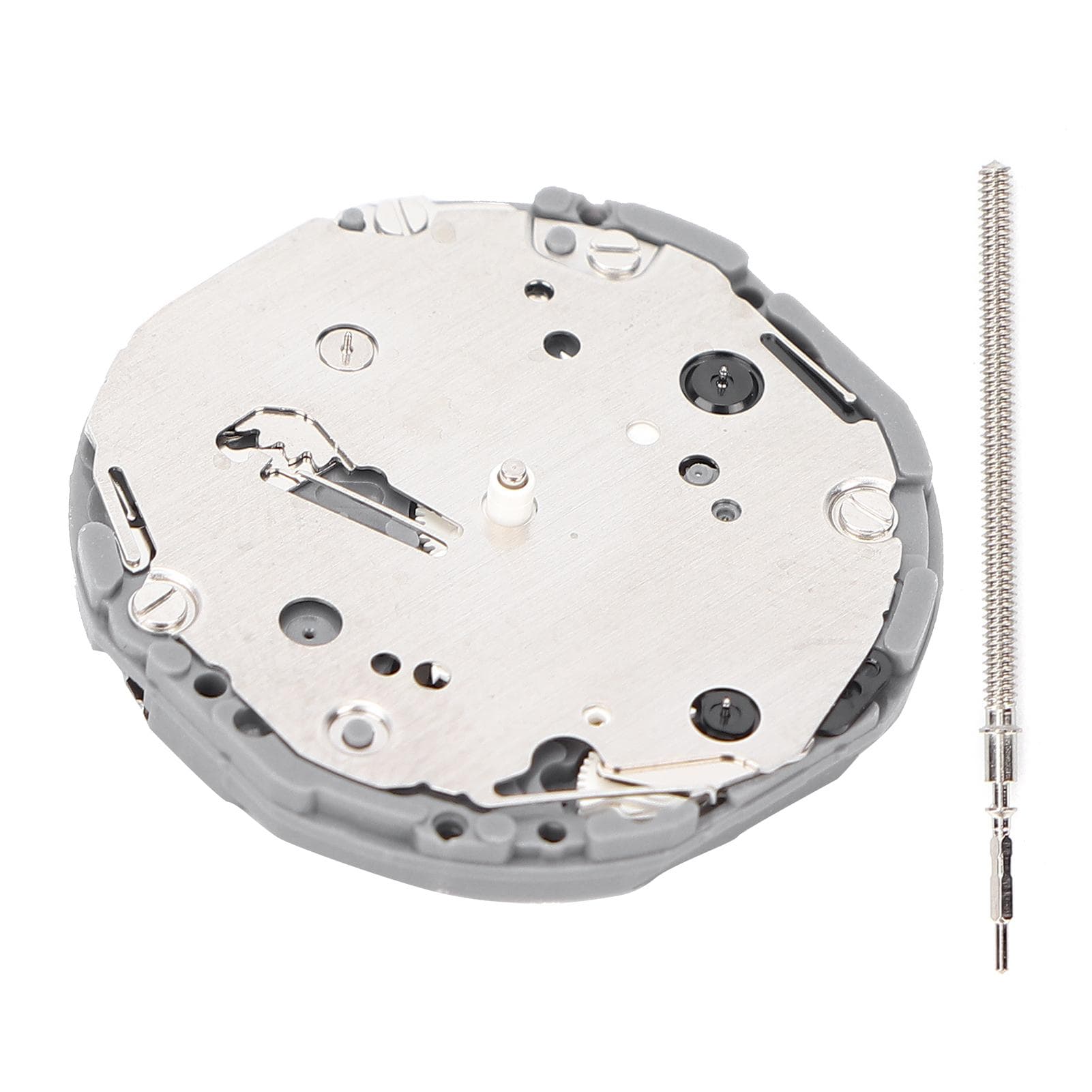 VD85 Quartz Watch Movement Alloy Watch Movement Replacement Accessories with Pin Silver